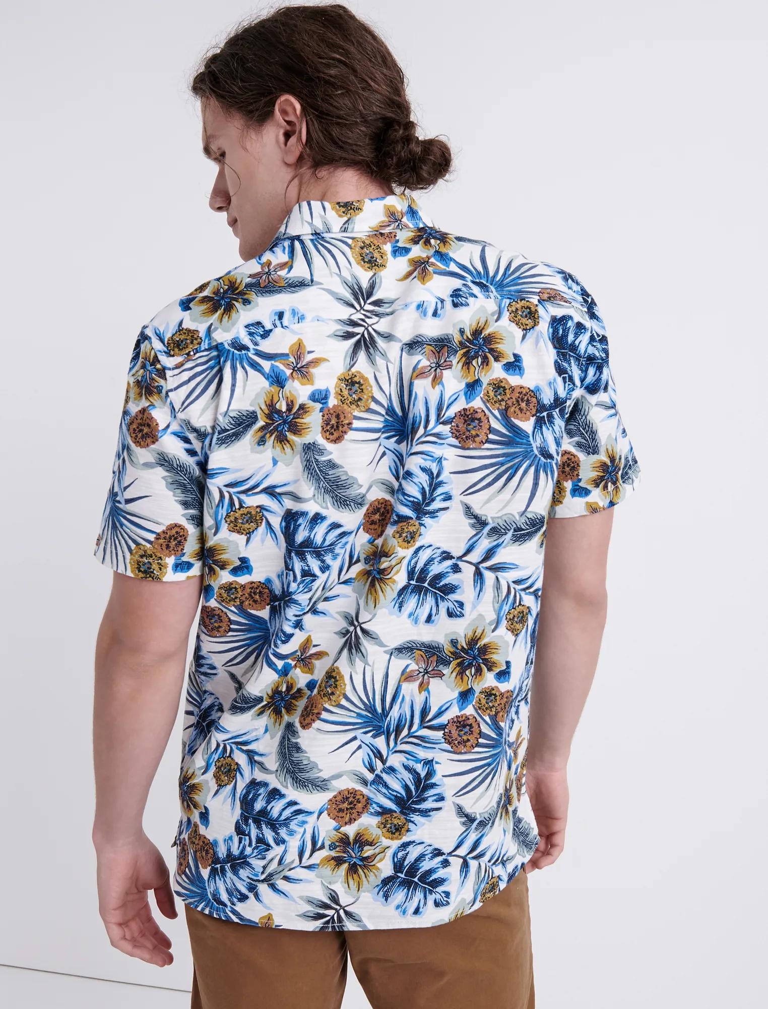 AZURE FLORAL CLUB COLLAR SHIRT, image 3