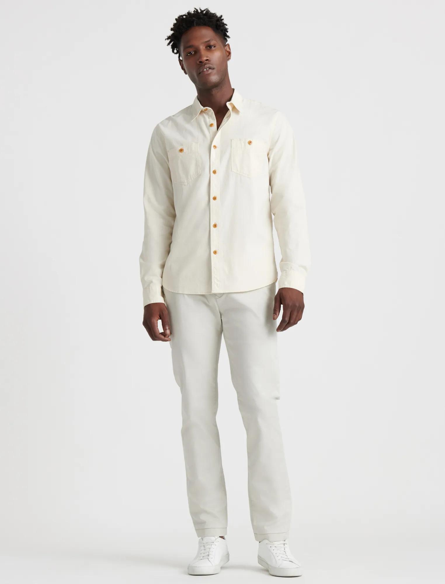SLIM FIT CHAMBRAY WORK SHIRT, image 2