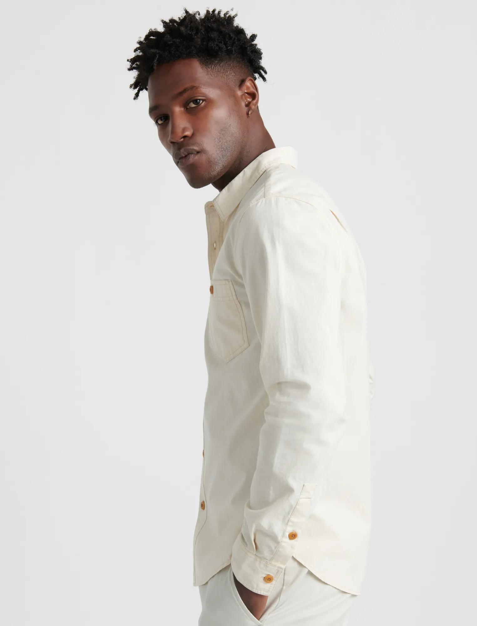 SLIM FIT CHAMBRAY WORK SHIRT, image 5