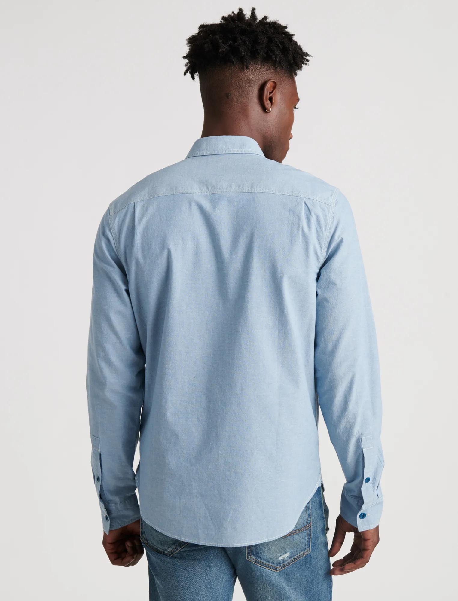 SLIM FIT CHAMBRAY WORK SHIRT, image 4
