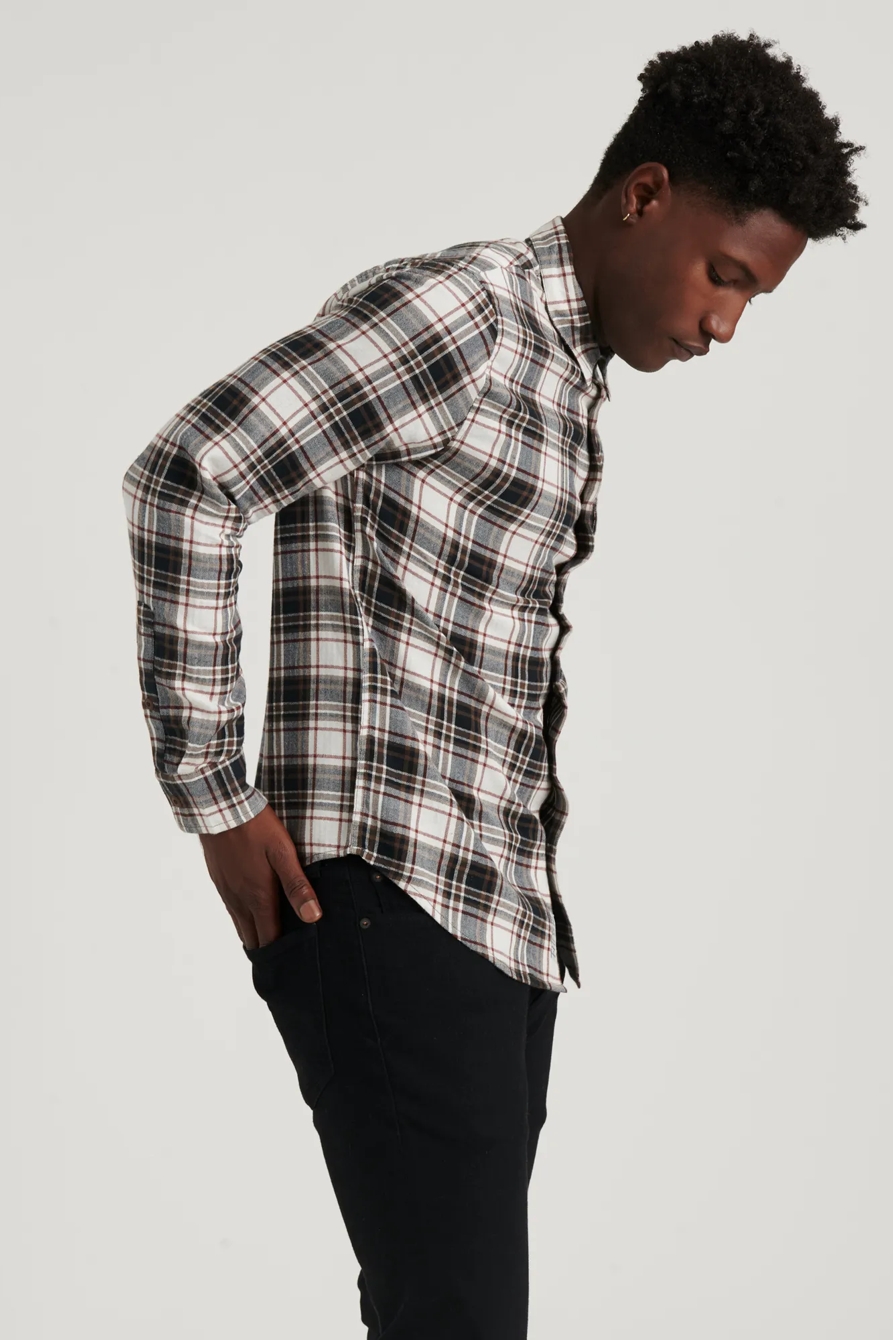 HERRINGBONE PLAID SHIRT in SLIM FIT, image 3