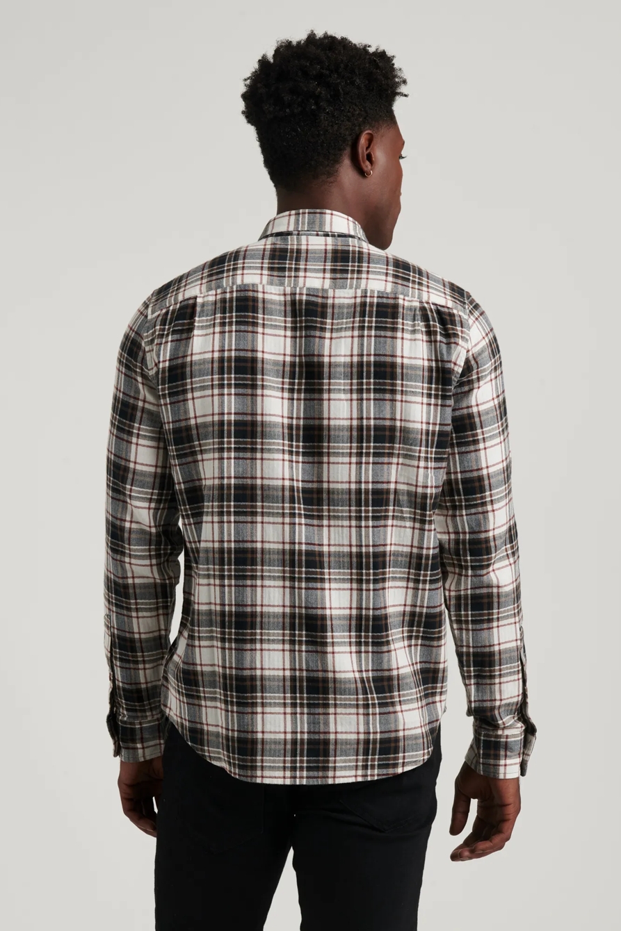 HERRINGBONE PLAID SHIRT in SLIM FIT, image 4