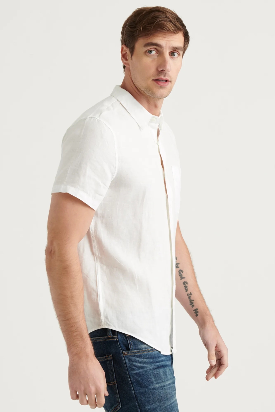LINEN SHORT SLEEVE SAN GABRIEL SHIRT, image 3