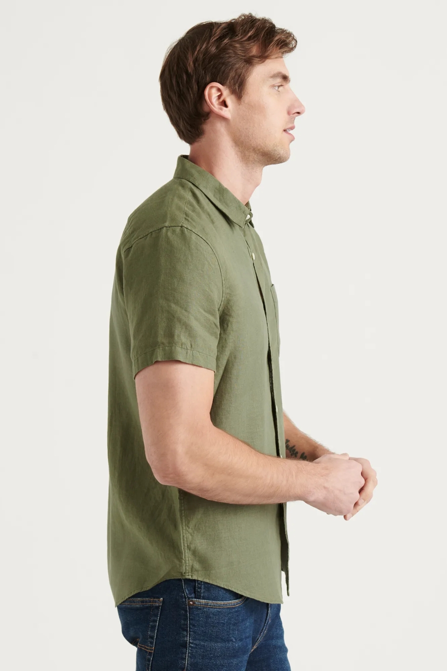 LINEN SHORT SLEEVE SAN GABRIEL SHIRT, image 3