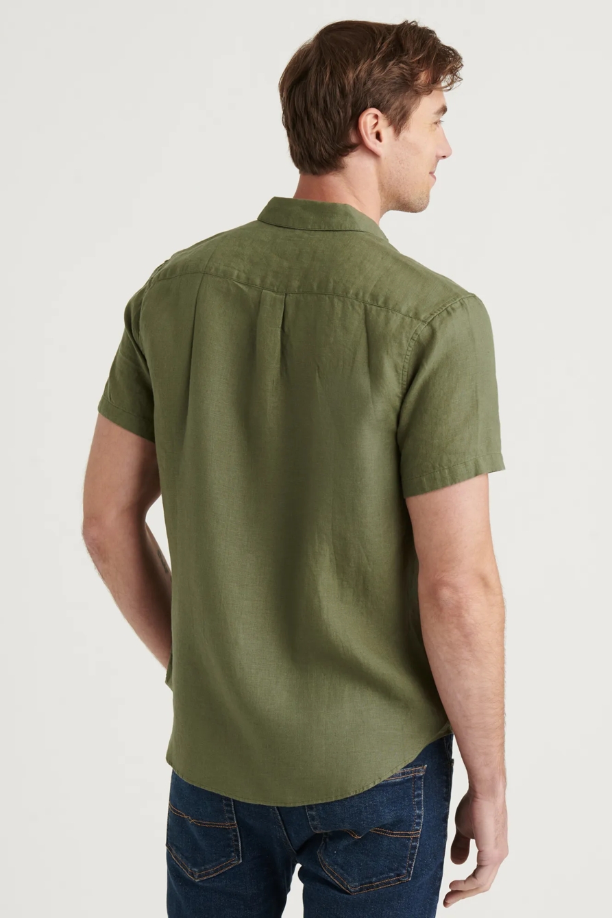 LINEN SHORT SLEEVE SAN GABRIEL SHIRT, image 4