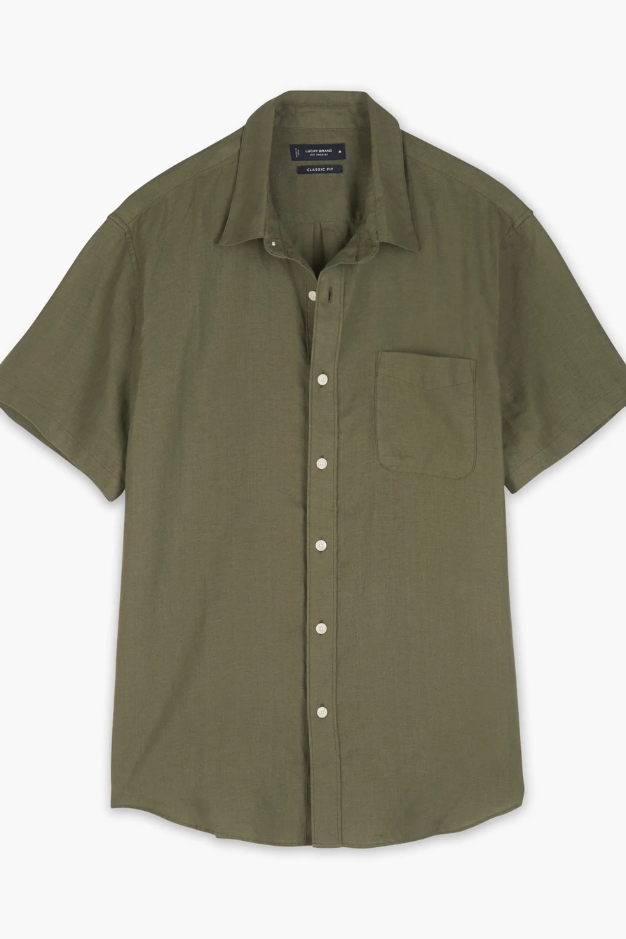 LINEN SHORT SLEEVE SAN GABRIEL SHIRT, image 5