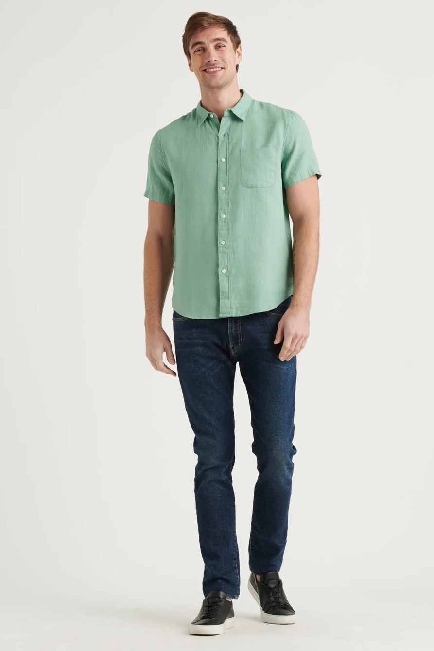 LINEN SHORT SLEEVE SAN GABRIEL SHIRT, image 2