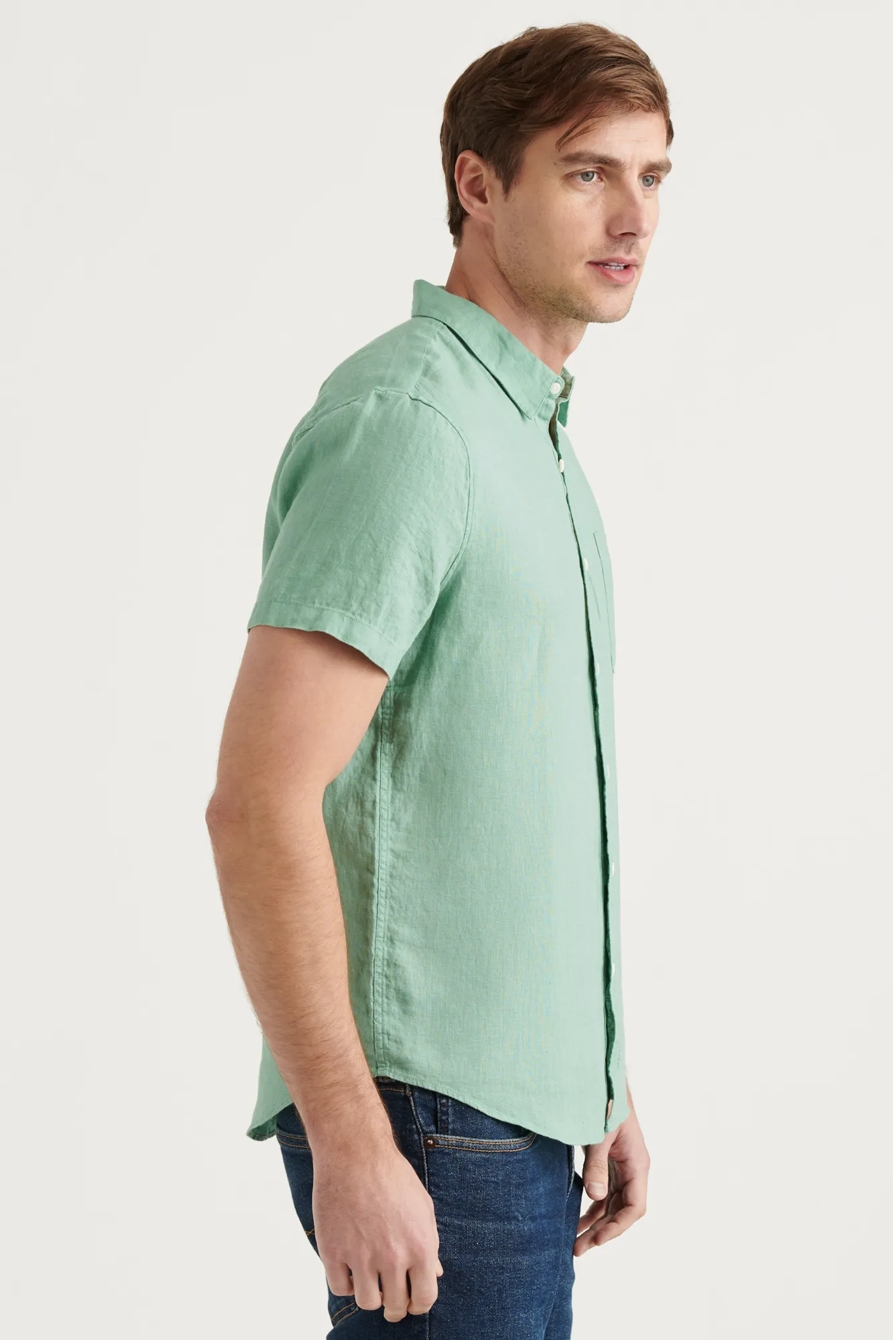 LINEN SHORT SLEEVE SAN GABRIEL SHIRT, image 3