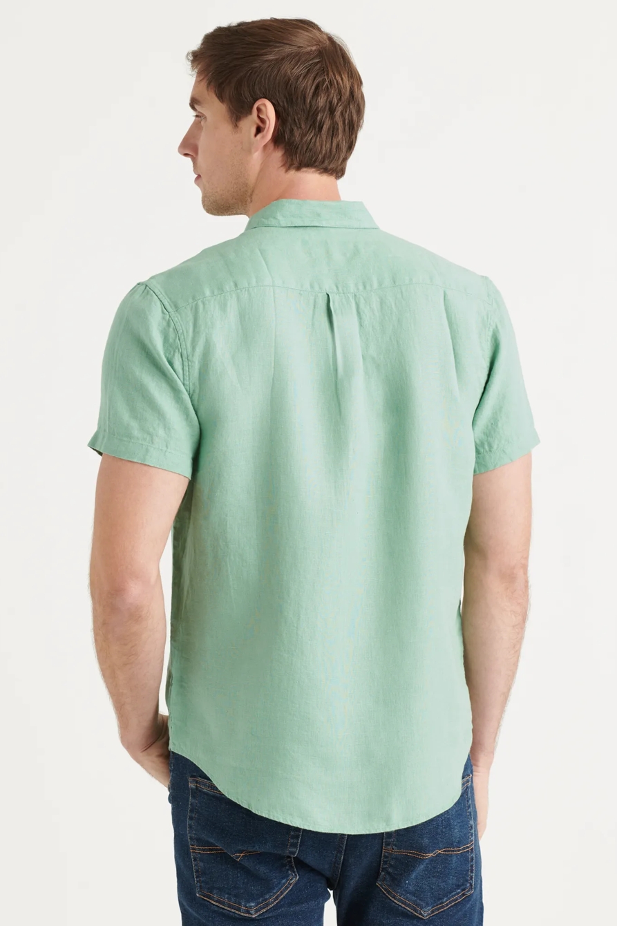 LINEN SHORT SLEEVE SAN GABRIEL SHIRT, image 4