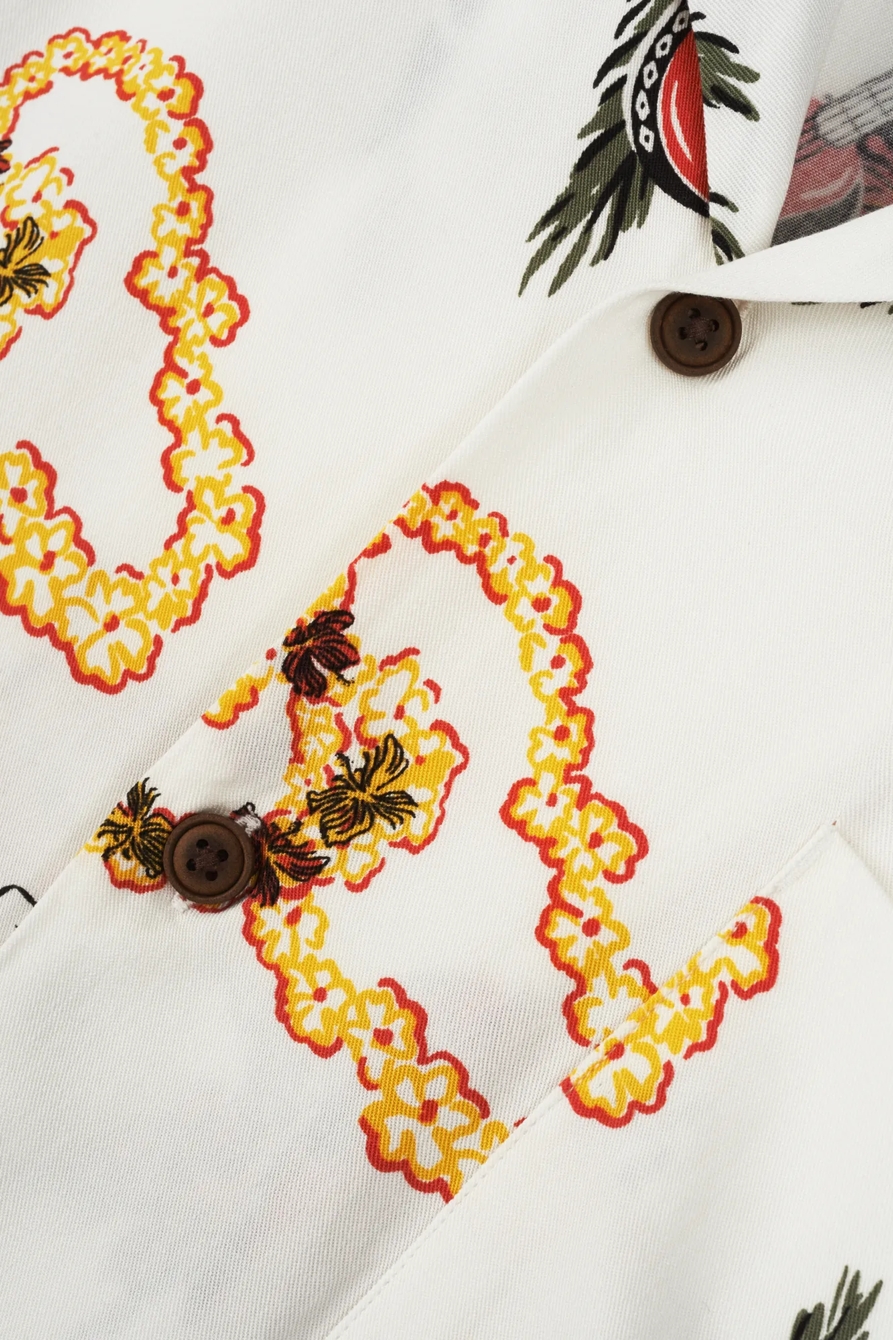SHORT SLEEVE PRINTED CLUB COLLAR SHIRT, image 2