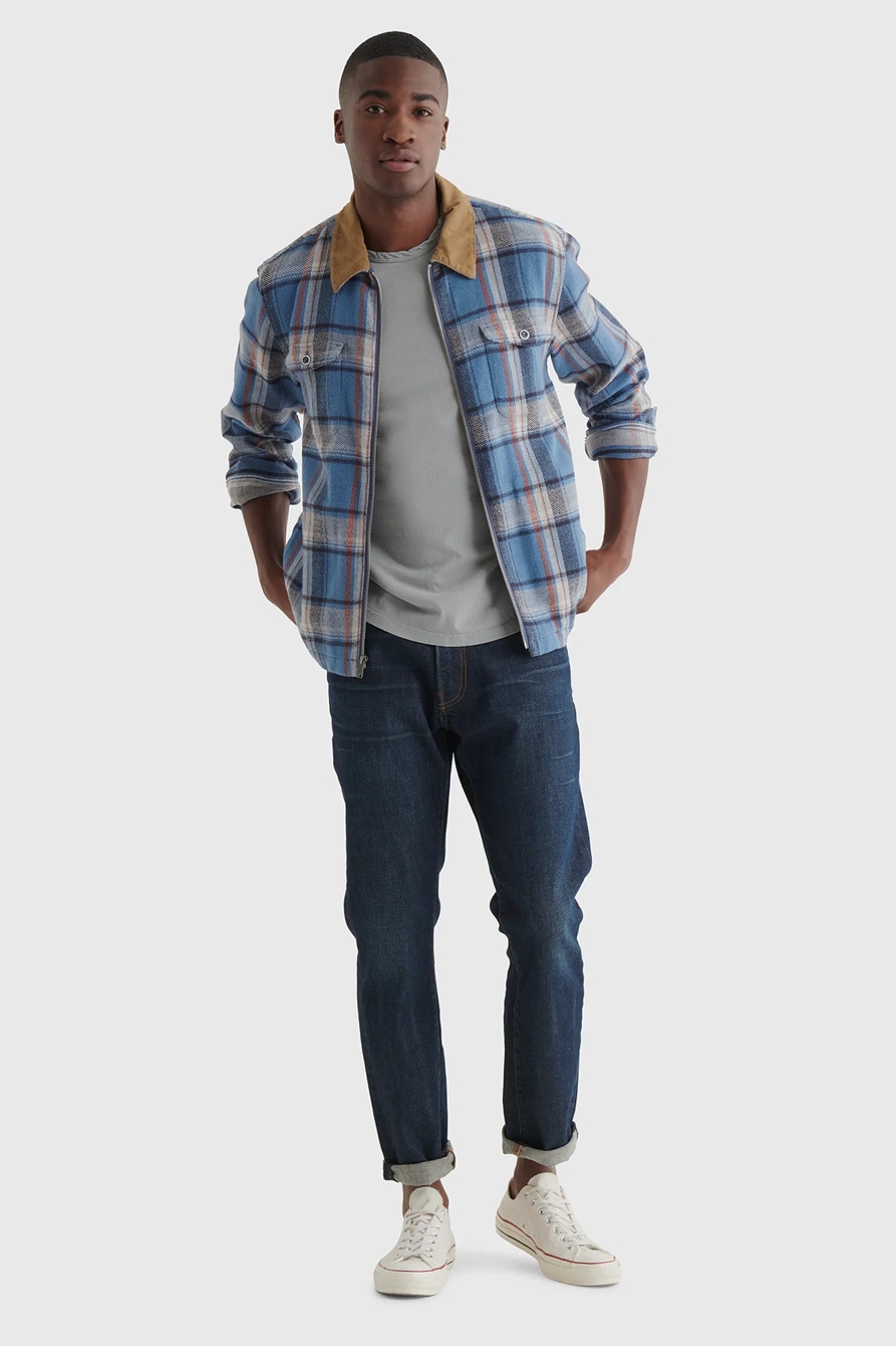 ZIP FRONT PLAID SHIRT, image 2