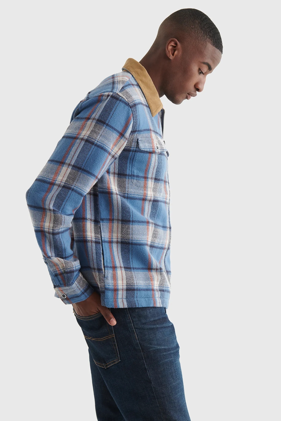 ZIP FRONT PLAID SHIRT, image 3