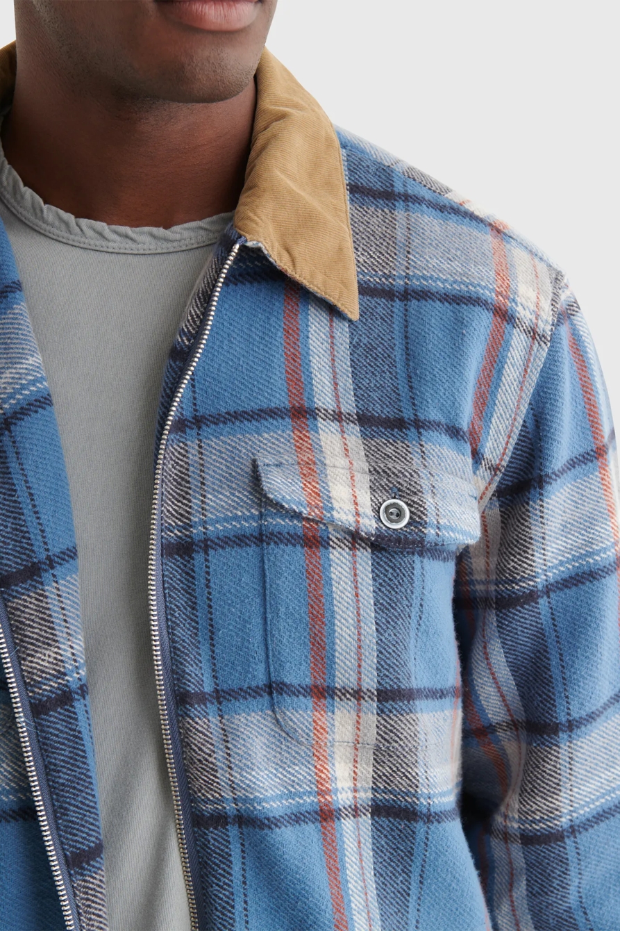 ZIP FRONT PLAID SHIRT, image 4
