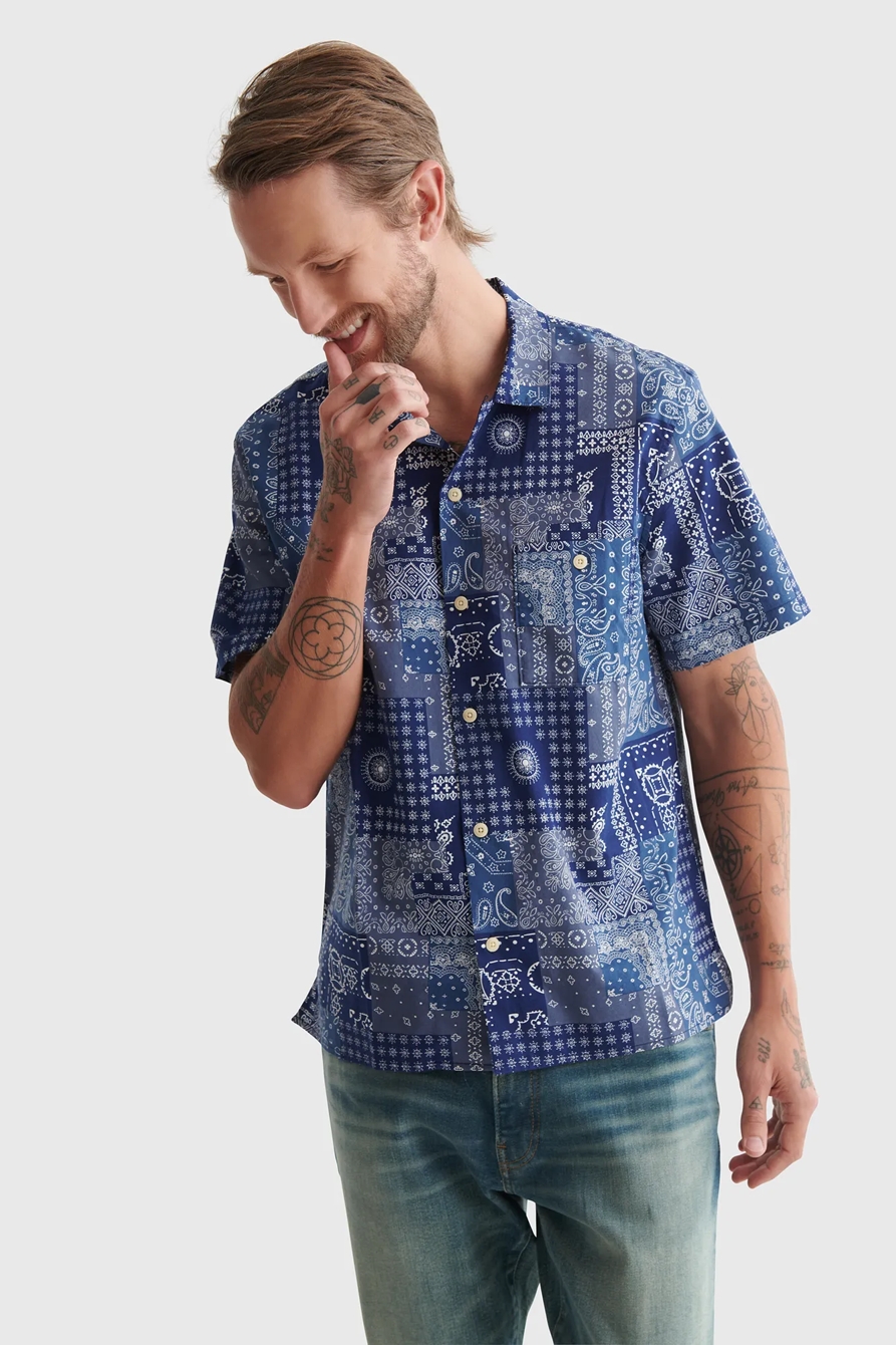 SHORT SLEEVE CLUB COLLAR SHIRT, image 2