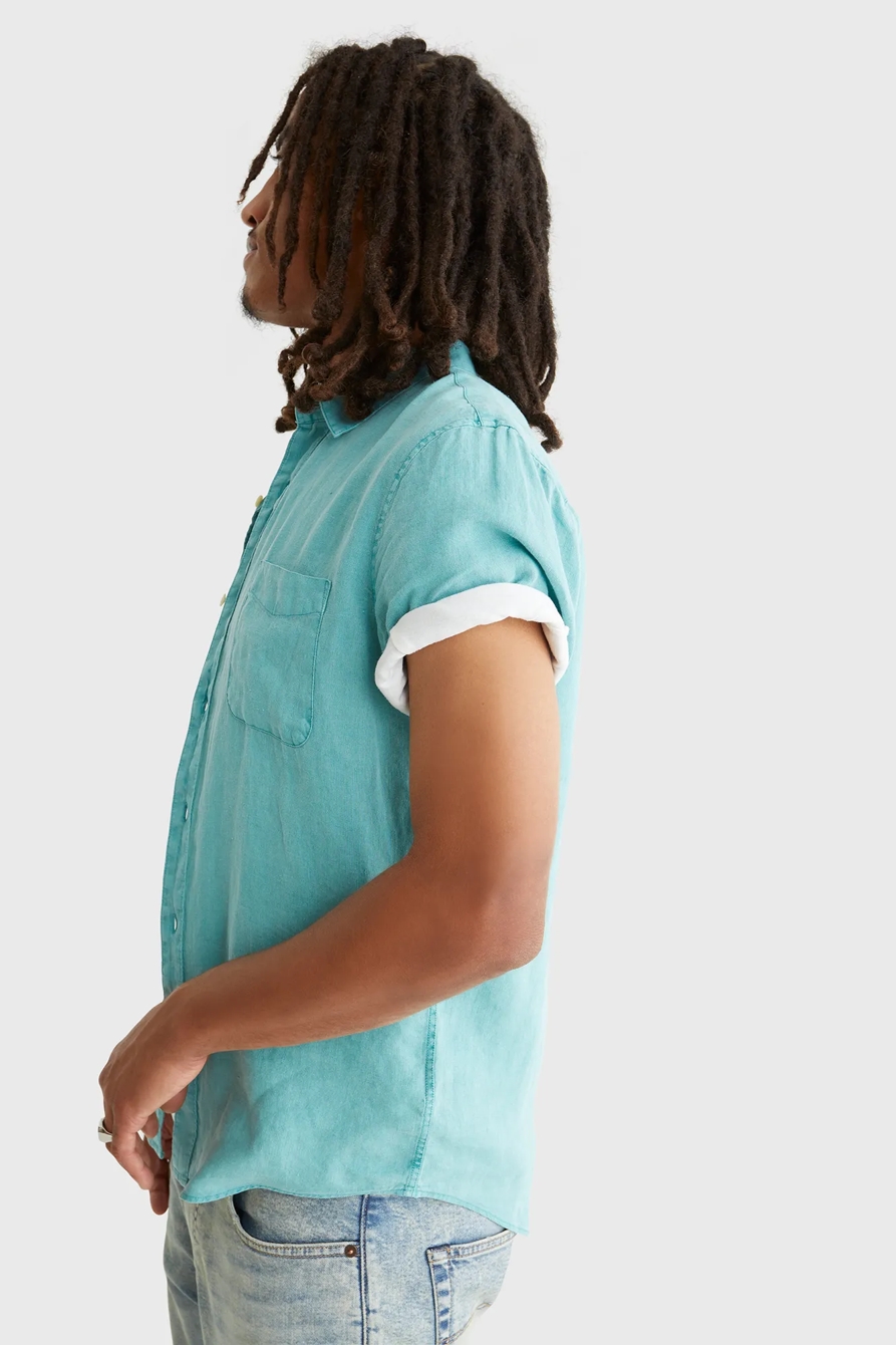 SHORT SLEEVE SAN GABRIEL LINEN SHIRT, image 3