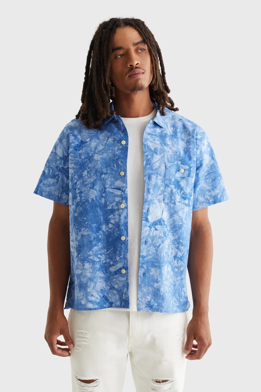SHORT SLEEVE CLUB COLLAR SHIRT, image 1
