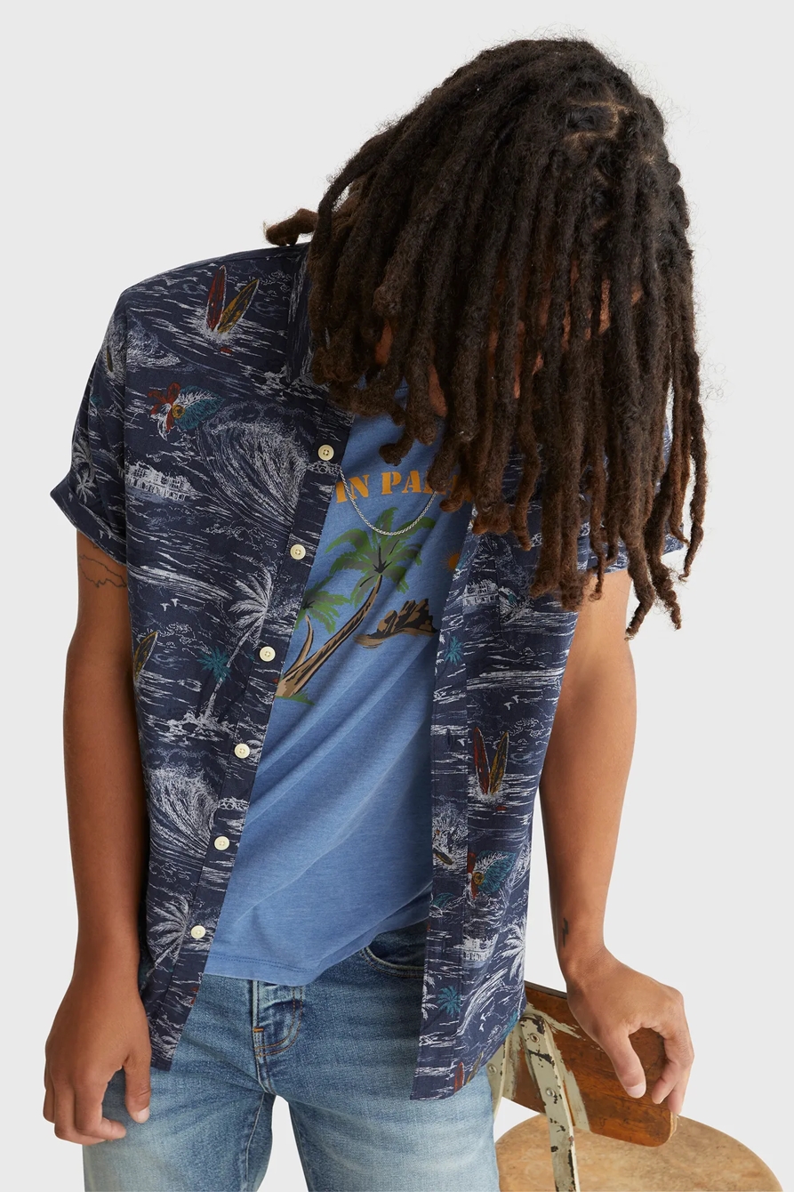 SHORT SLEEVE SAN GABRIEL CHAMBRAY SHIRT, image 5