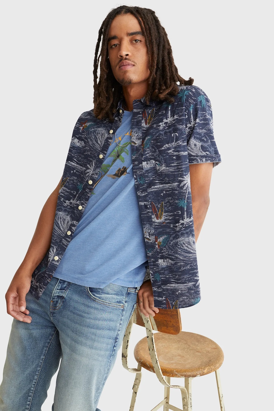 SHORT SLEEVE SAN GABRIEL CHAMBRAY SHIRT, image 6
