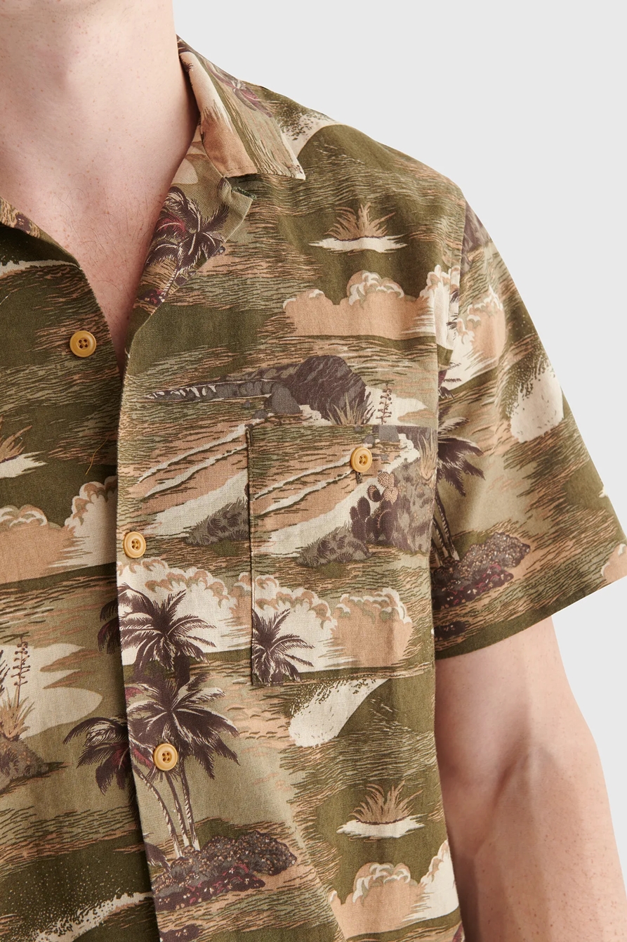 SHORT SLEEVE HAWAIIAN CLUB COLLAR SHIRT, image 3