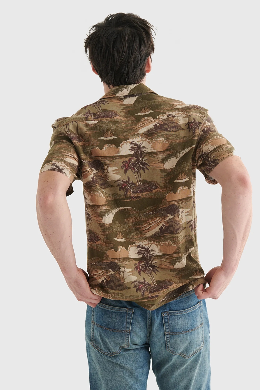 SHORT SLEEVE HAWAIIAN CLUB COLLAR SHIRT, image 5
