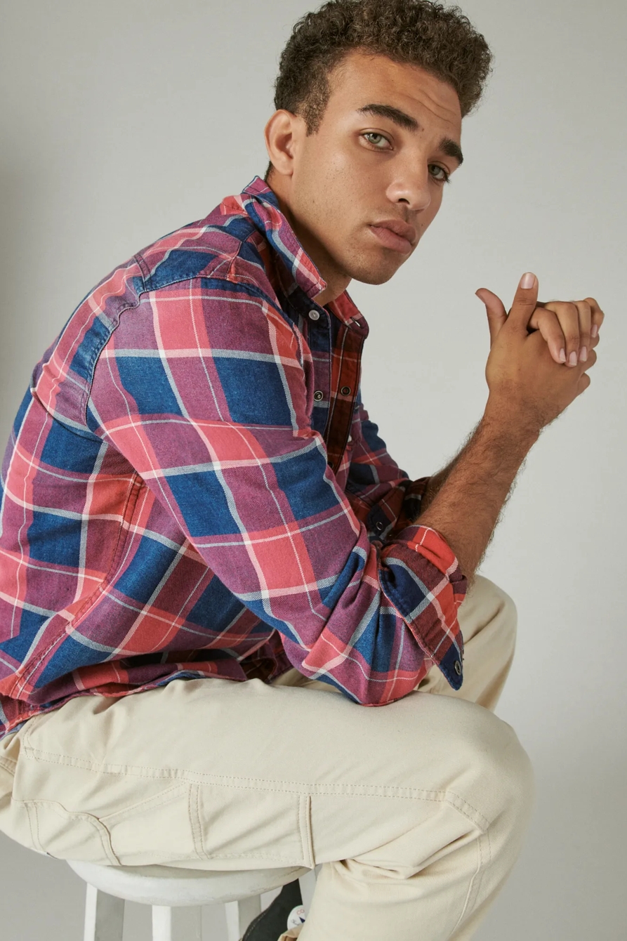 INDIGO WASHED WESTERN SHIRT, image 6