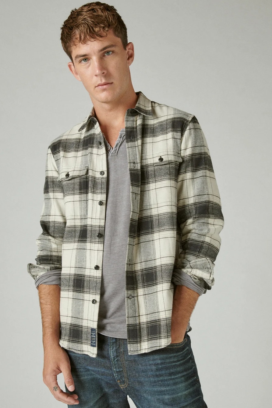 PLAID UTILITY CLOUD FLANNEL, image 1