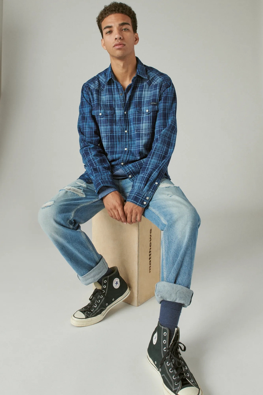 WASHED INDIGO WESTERN, image 6