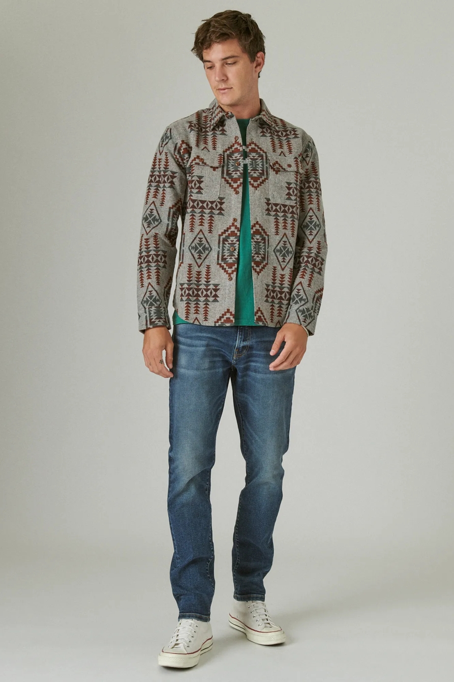 GREY JACQUARD SHIRT JACKET, image 2