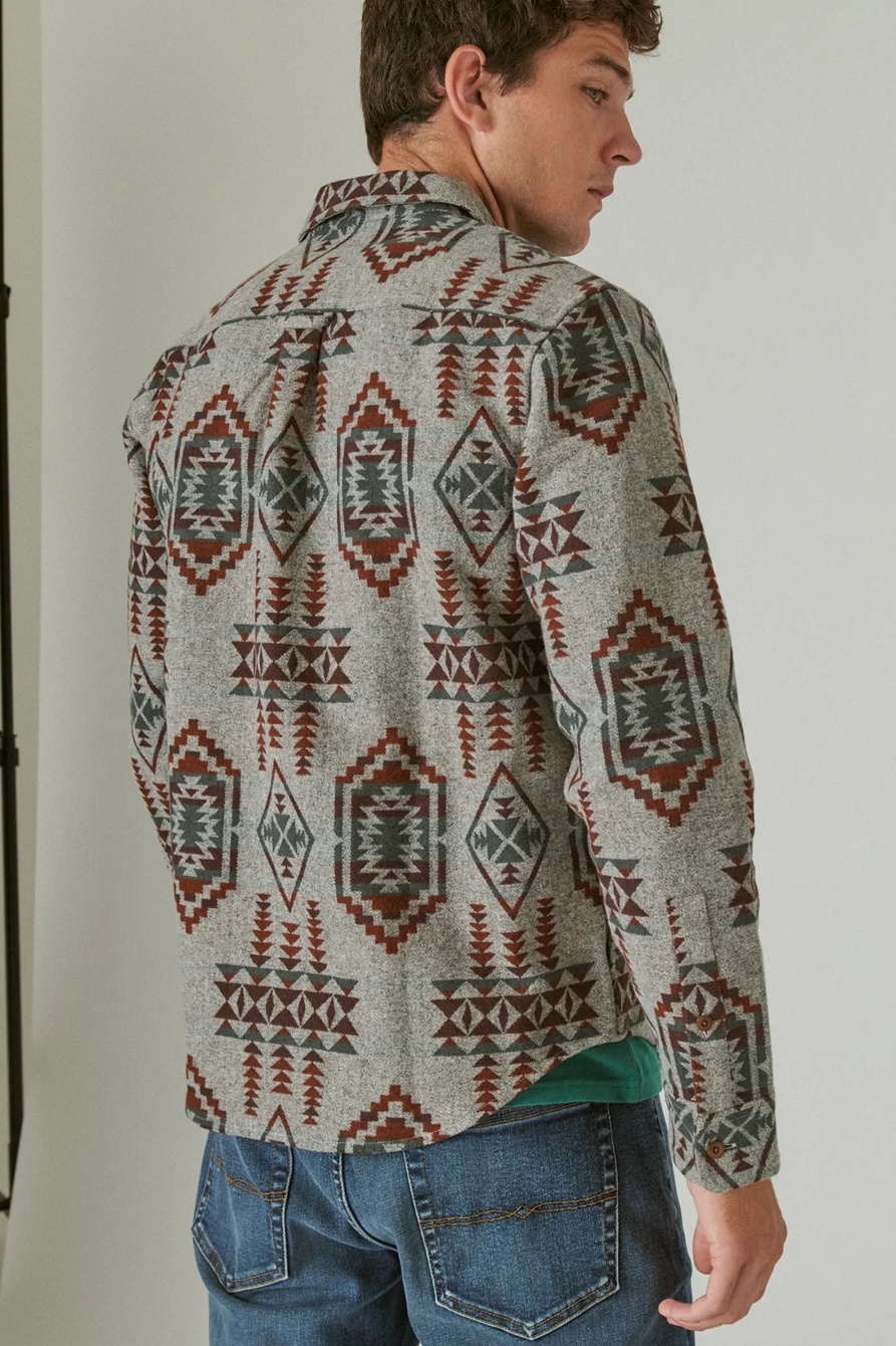 GREY JACQUARD SHIRT JACKET, image 4