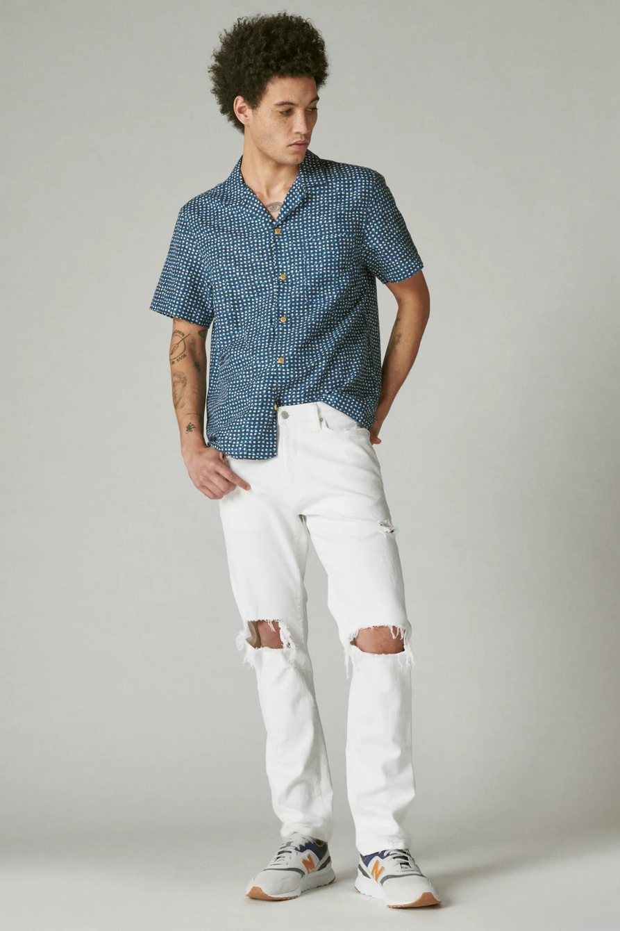 HEMP PRINT CAMP COLLAR SHORT SLEEVE SHIRT, image 2