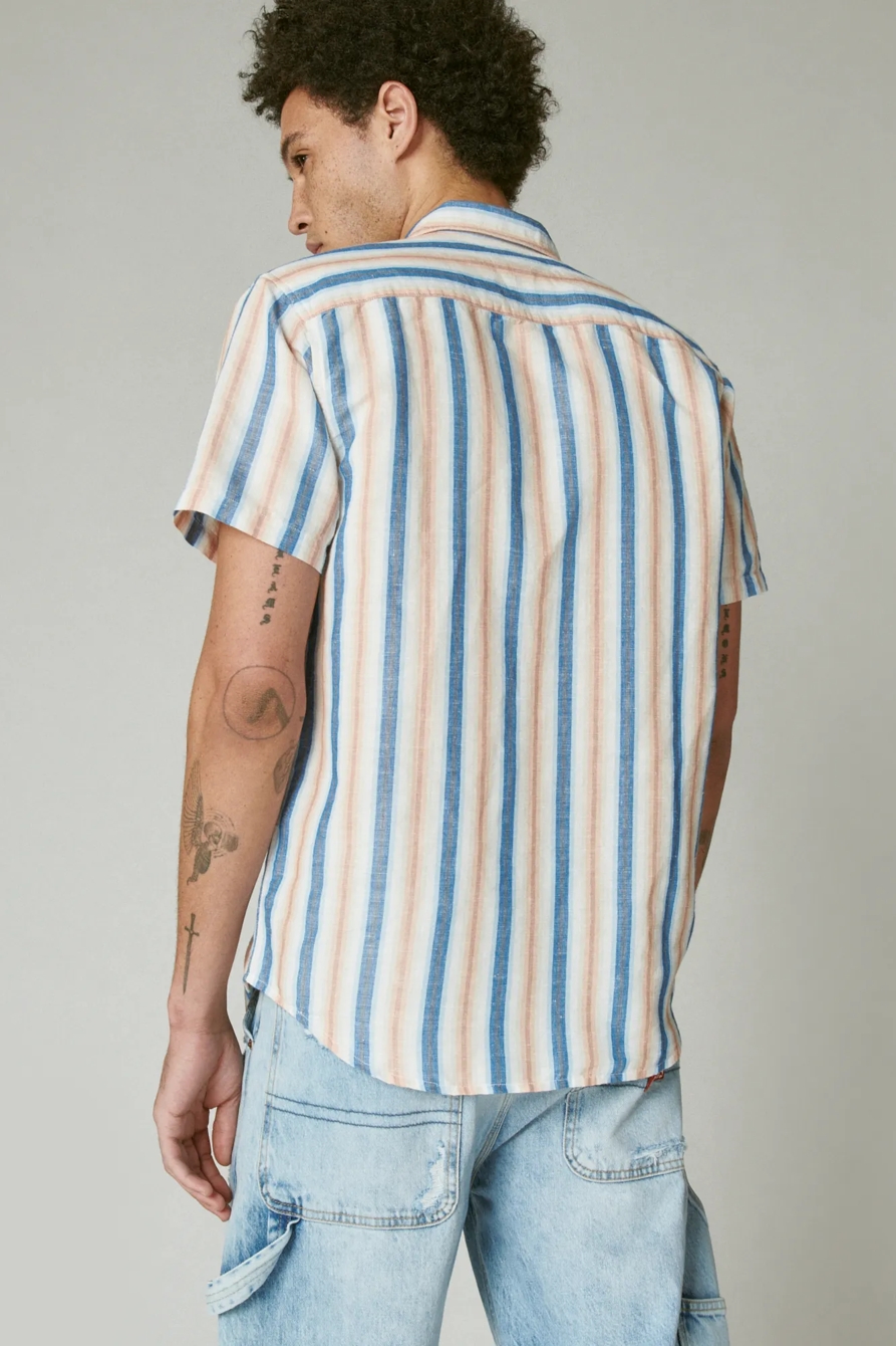 HEMP STRIPE UTILITY SHORT SLEEVE SHIRT, image 4