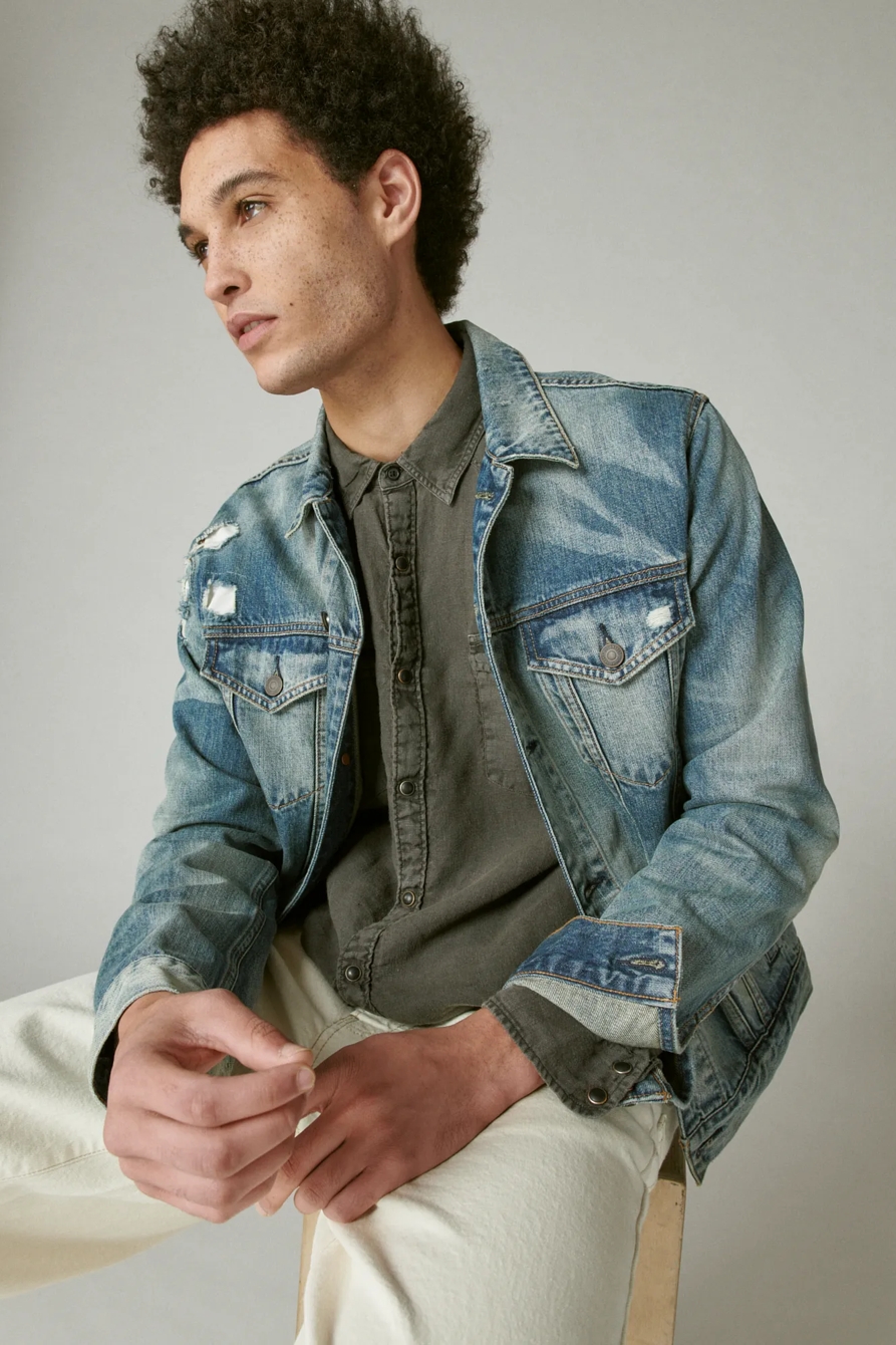 SOLID LINEN WESTERN LONG SLEEVE SHIRT, image 6