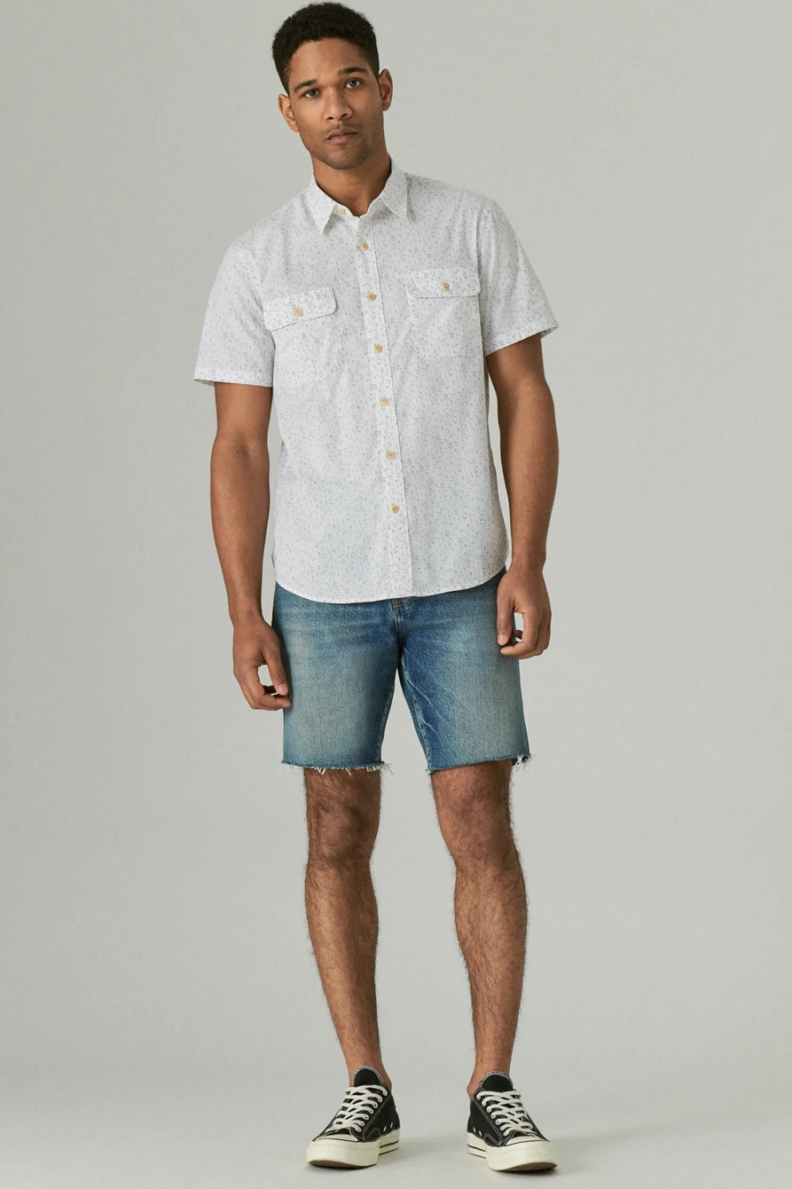 STRETCH POPLIN PRINTED UTILITY SHORT SLEEVE SHIRT, image 2