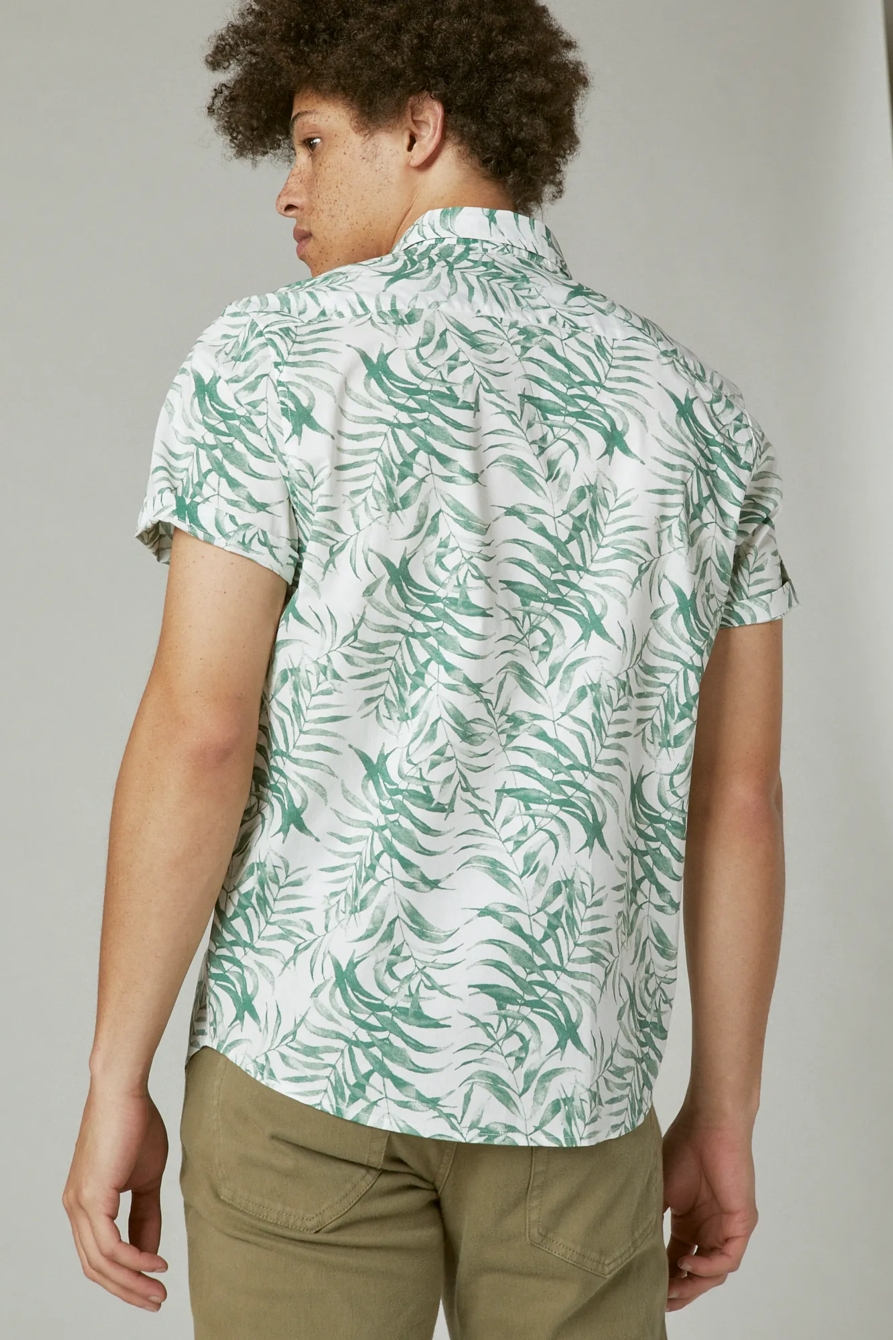 STRETCH POPLIN PRINTED UTILITY SHORT SLEEVE SHIRT, image 4