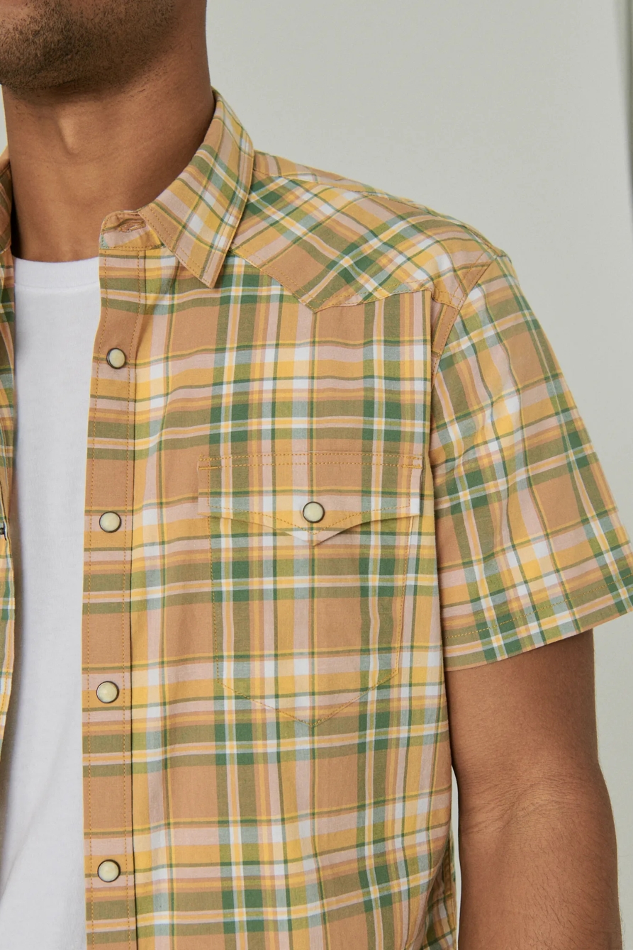 PLAID WESTERN SHORT SLEEVE SHIRT, image 5