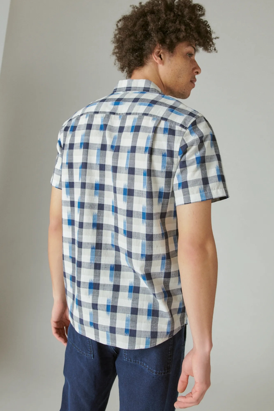 IKAT PLAID UTILITY SHORT SLEEVE SHIRT, image 2