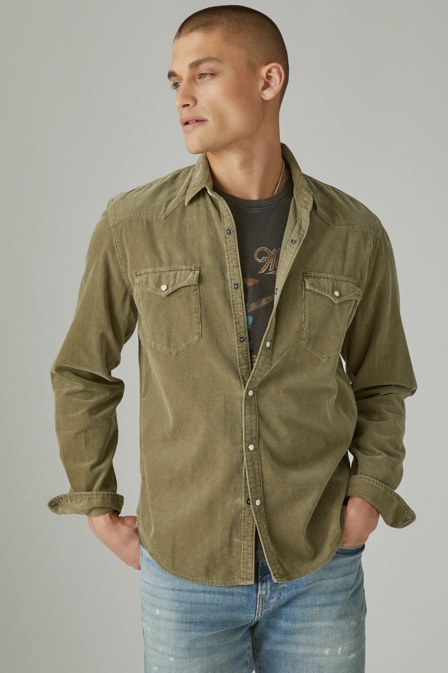 CORDUROY WESTERN LONG SLEEVE SHIRT | Lucky Brand