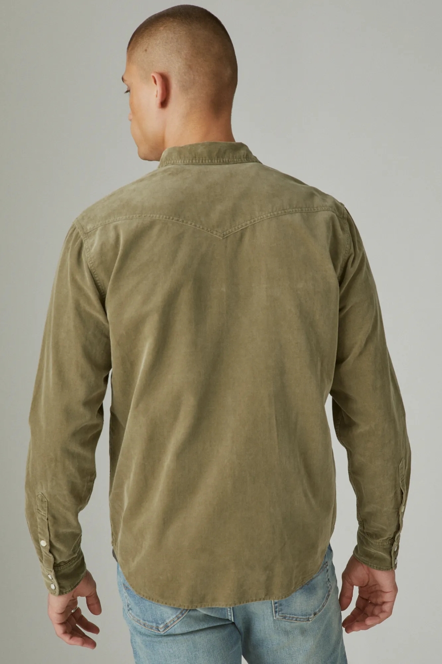 CORDUROY WESTERN LONG SLEEVE SHIRT, image 2