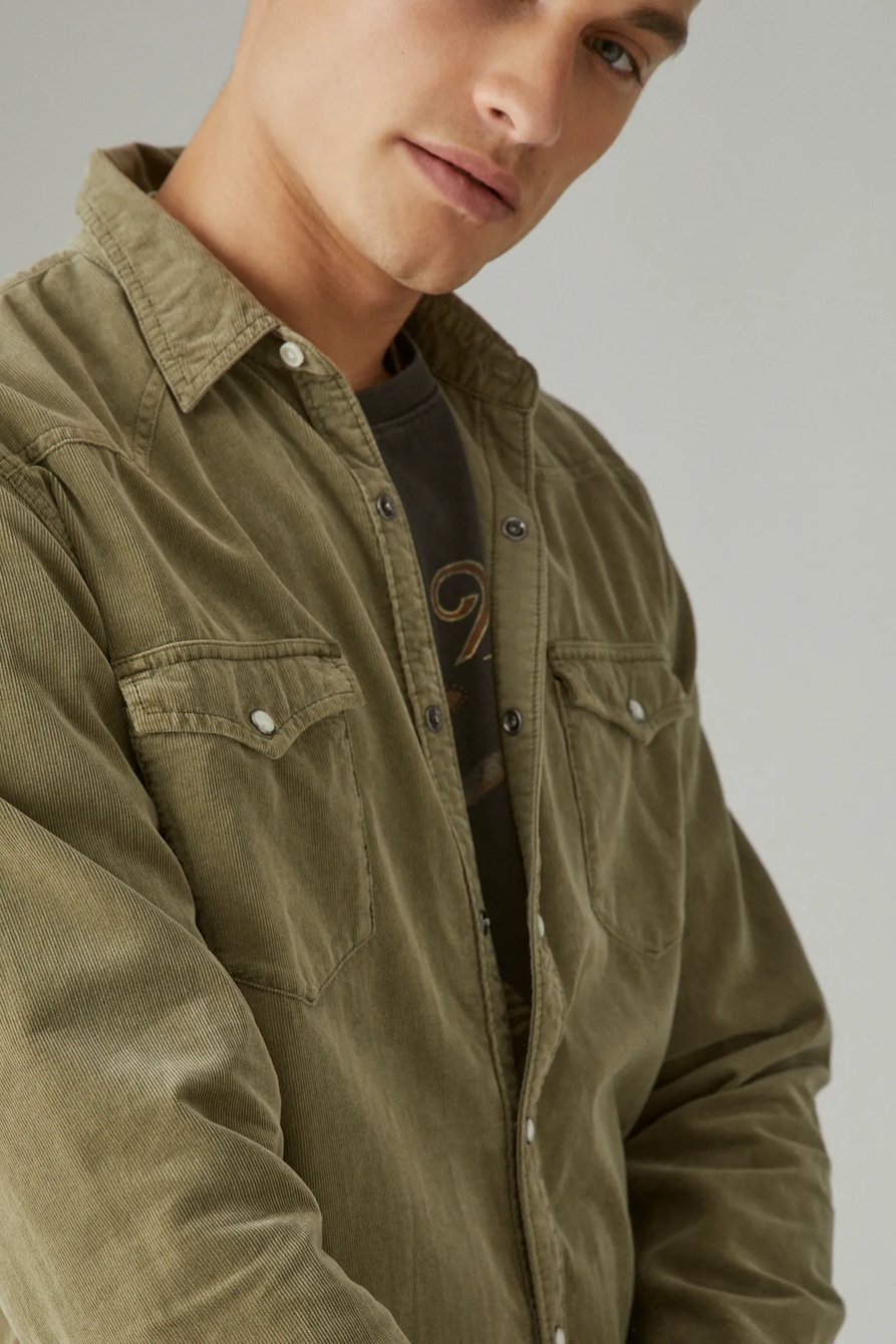 CORDUROY WESTERN LONG SLEEVE SHIRT | Lucky Brand CORDUROY WESTERN LONG SLEEVE SHIRT | Lucky Brand