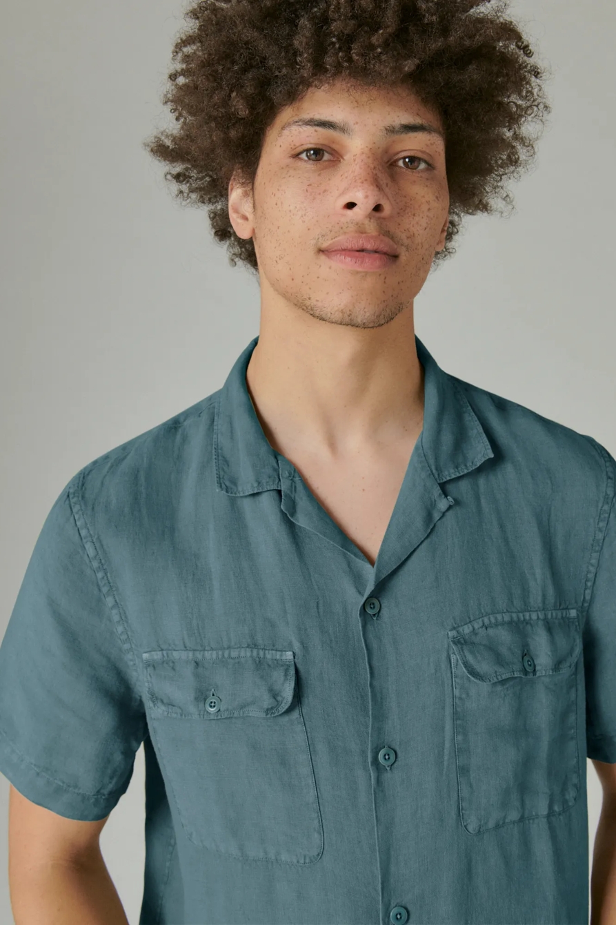 LINEN SHORT SLEEVE AUTO SHIRT, image 3