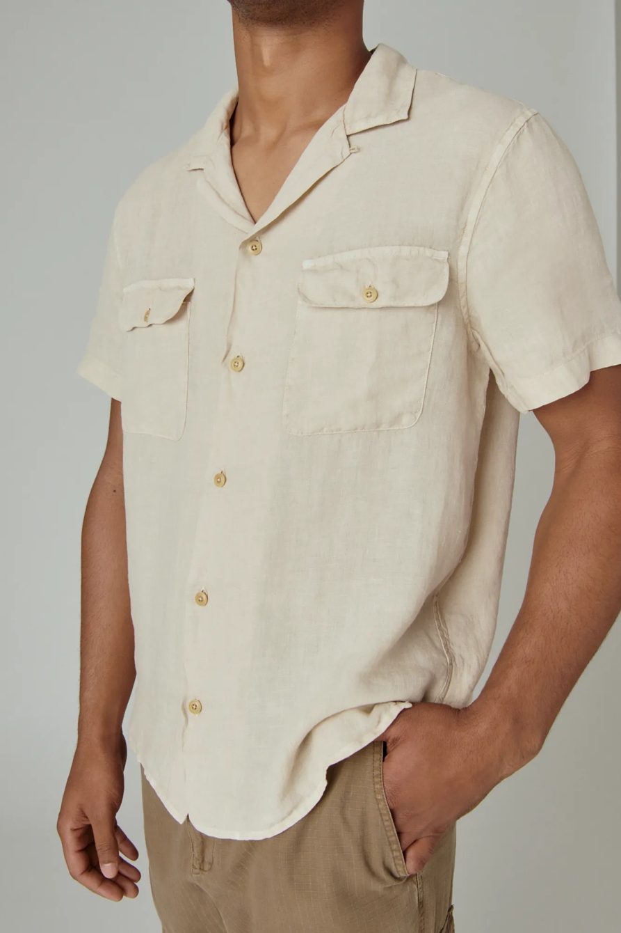 LINEN SHORT SLEEVE AUTO SHIRT, image 2