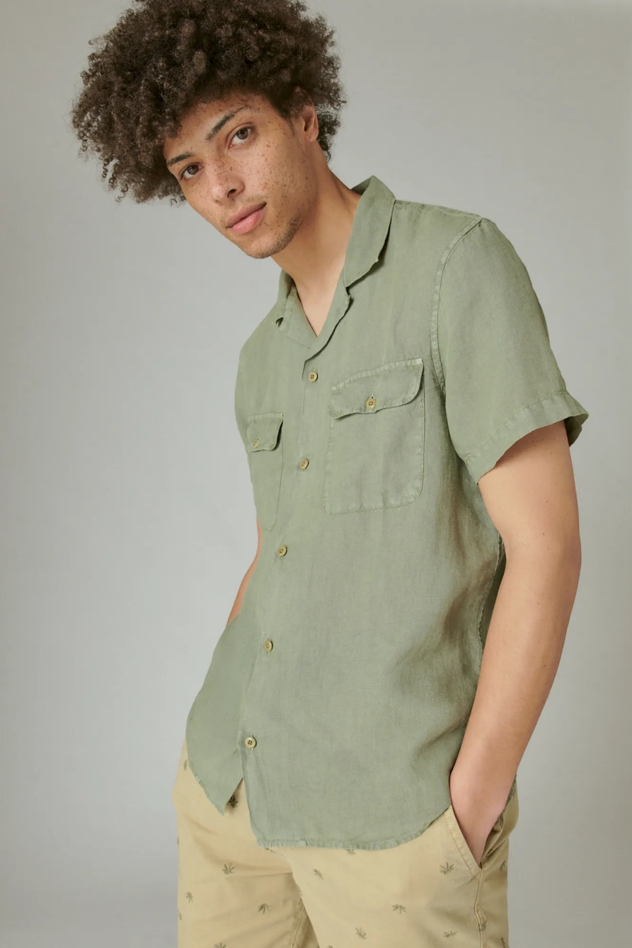 LINEN SHORT SLEEVE AUTO SHIRT, image 2