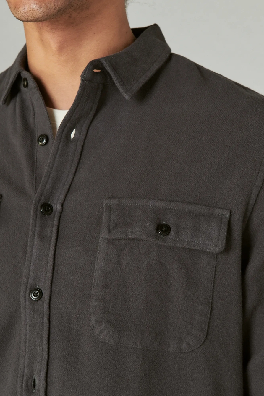 SOLID UTILITY CLOUD SOFT LONG SLEEVE FLANNEL, image 4