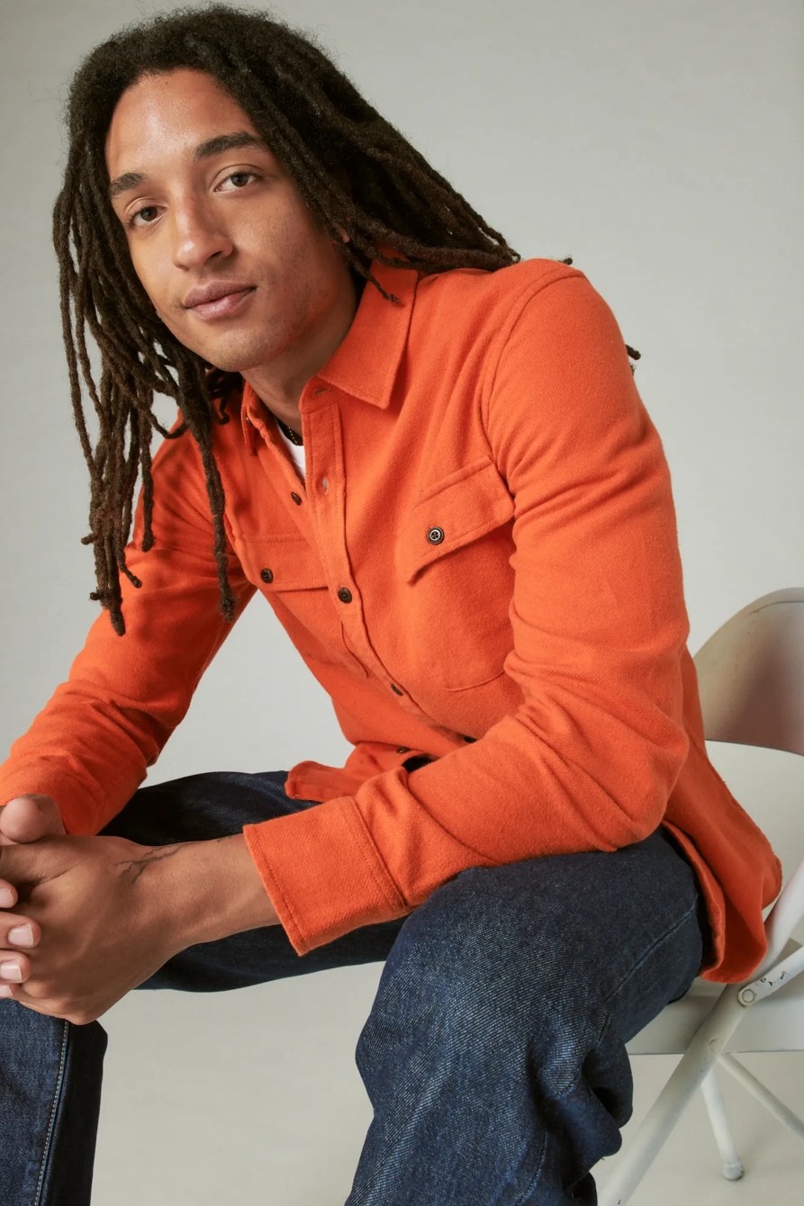 SOLID UTILITY CLOUD SOFT LONG SLEEVE FLANNEL, image 1
