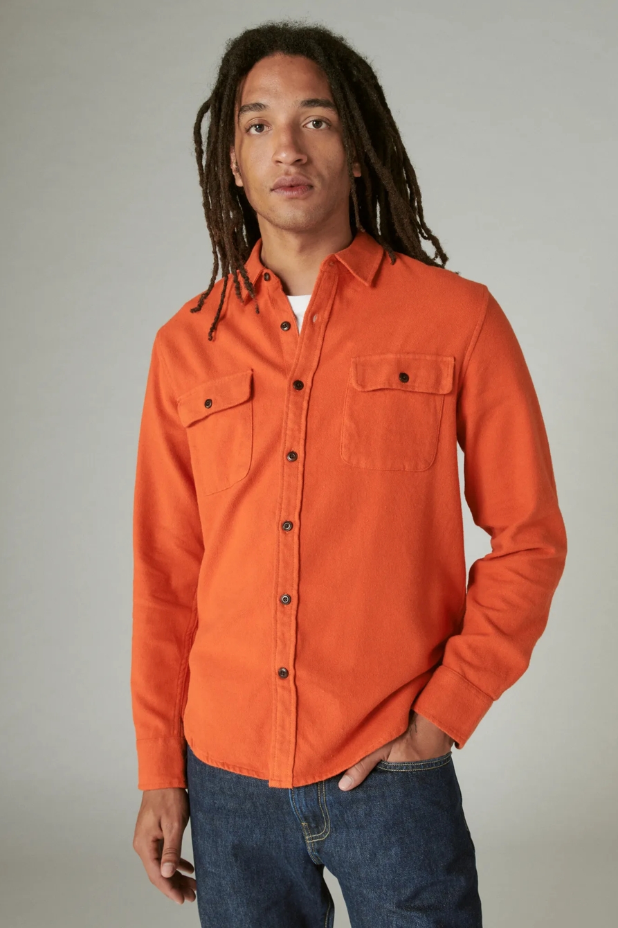 SOLID UTILITY CLOUD SOFT LONG SLEEVE FLANNEL, image 2