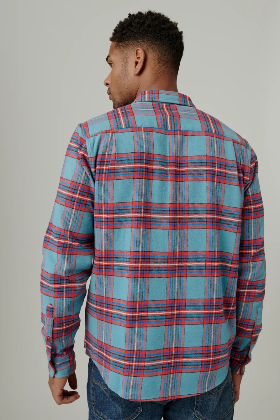 PLAID UTILITY CLOUD SOFT LONG SLEEVE FLANNEL, image 3