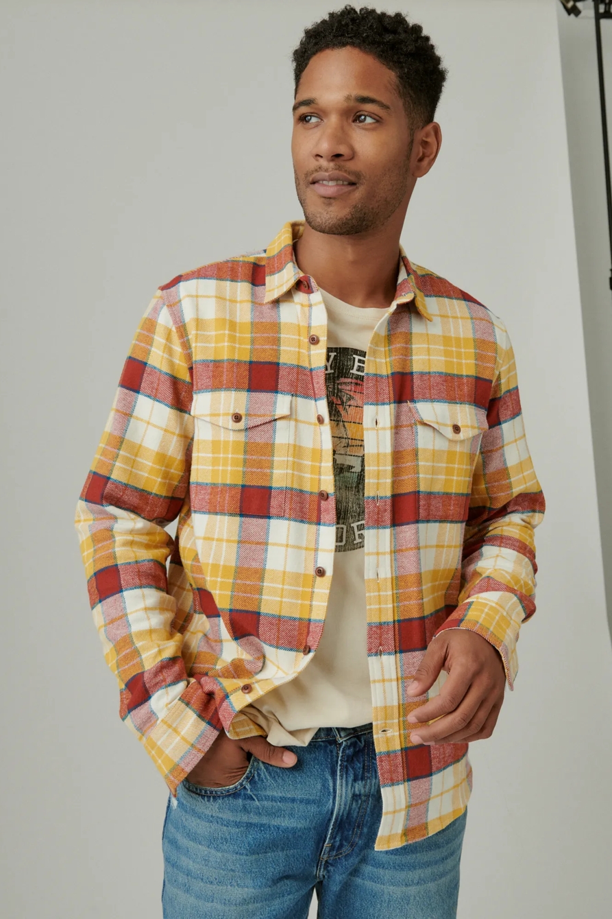 PLAID UTILITY CLOUD SOFT LONG SLEEVE FLANNEL, image 2