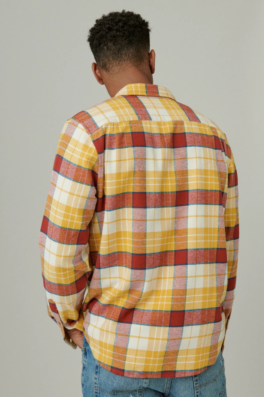 PLAID UTILITY CLOUD SOFT LONG SLEEVE FLANNEL, image 3