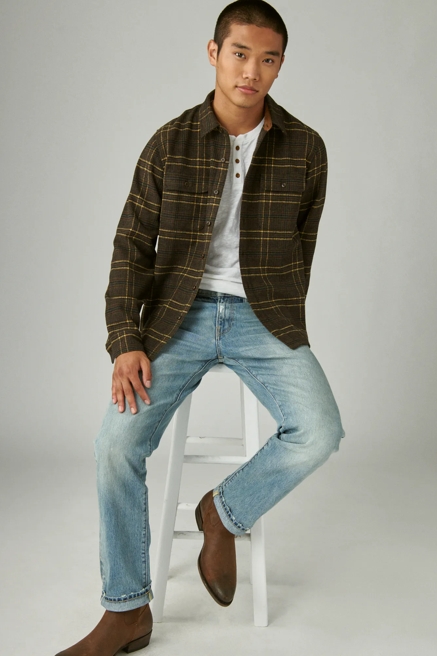 WOOL BLEND UTILITY LONG SLEEVE OVER-SHIRT, image 4