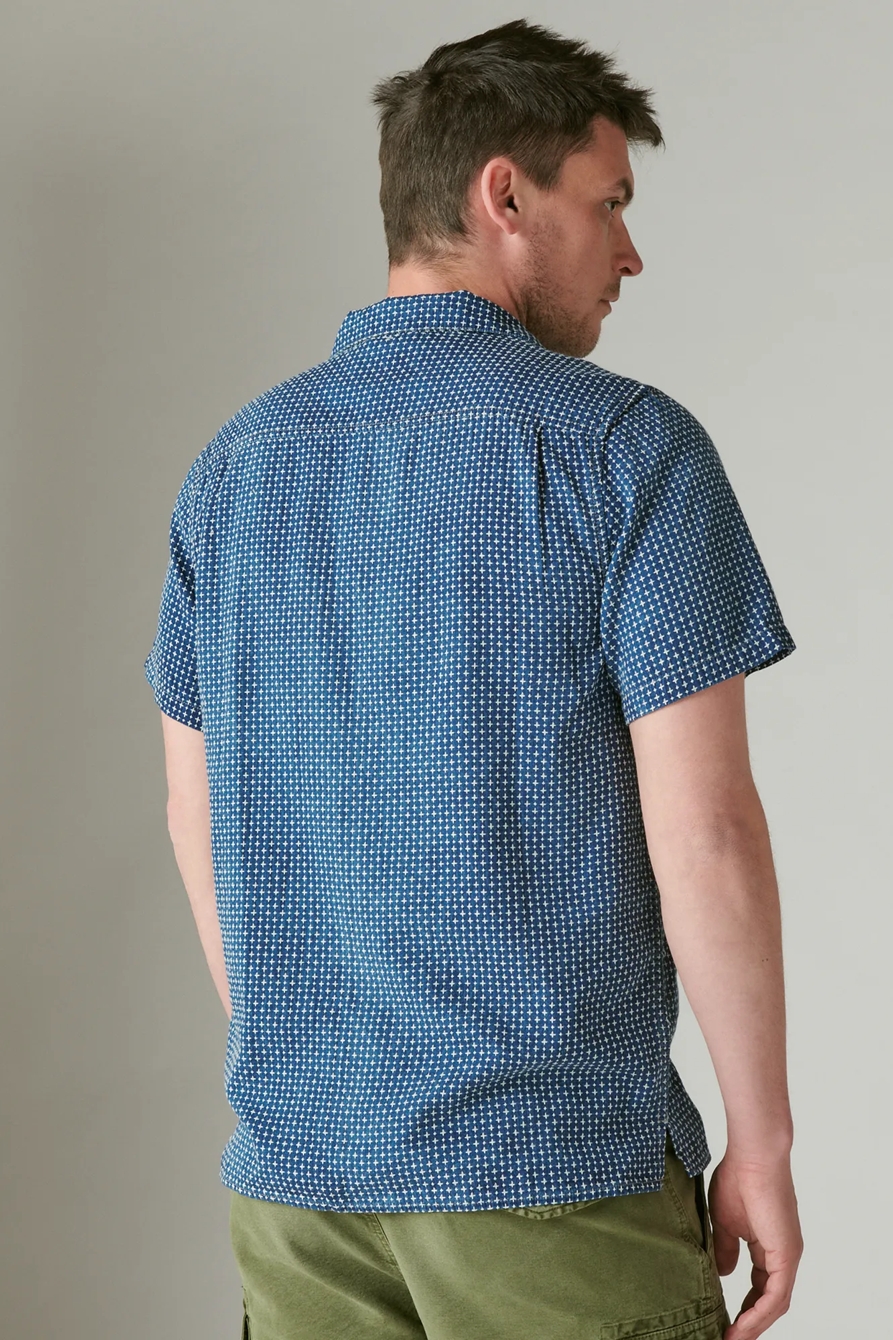 INDIGO DOBBY SHORT SLEEVE AUTO BODY, image 3